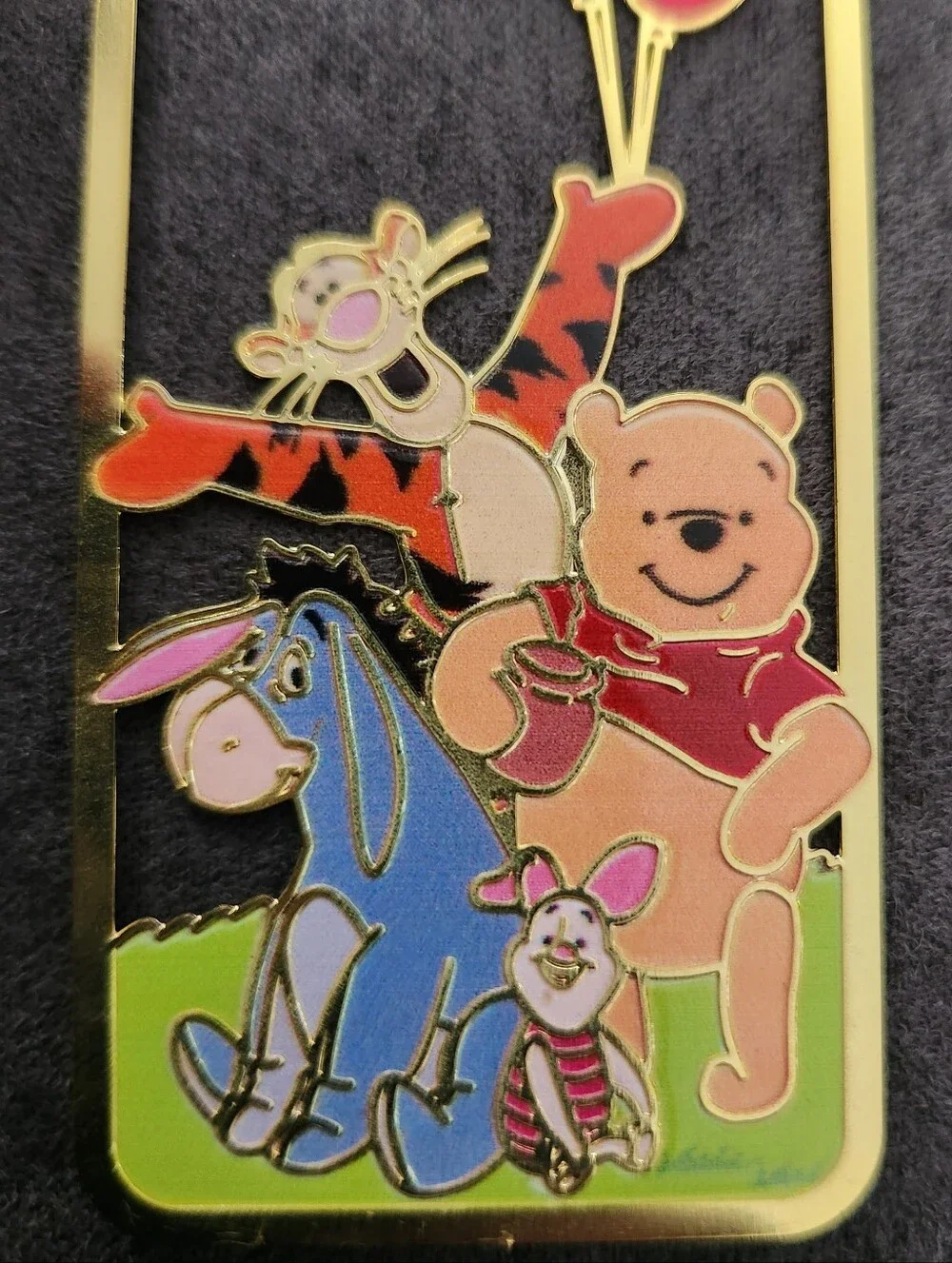 Winnie the Pooh & Friends Metal Bookmark Thin Honey Pot